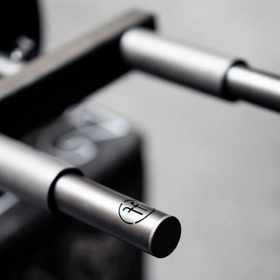 Hack 2 Adjustable hack squat attachment in use