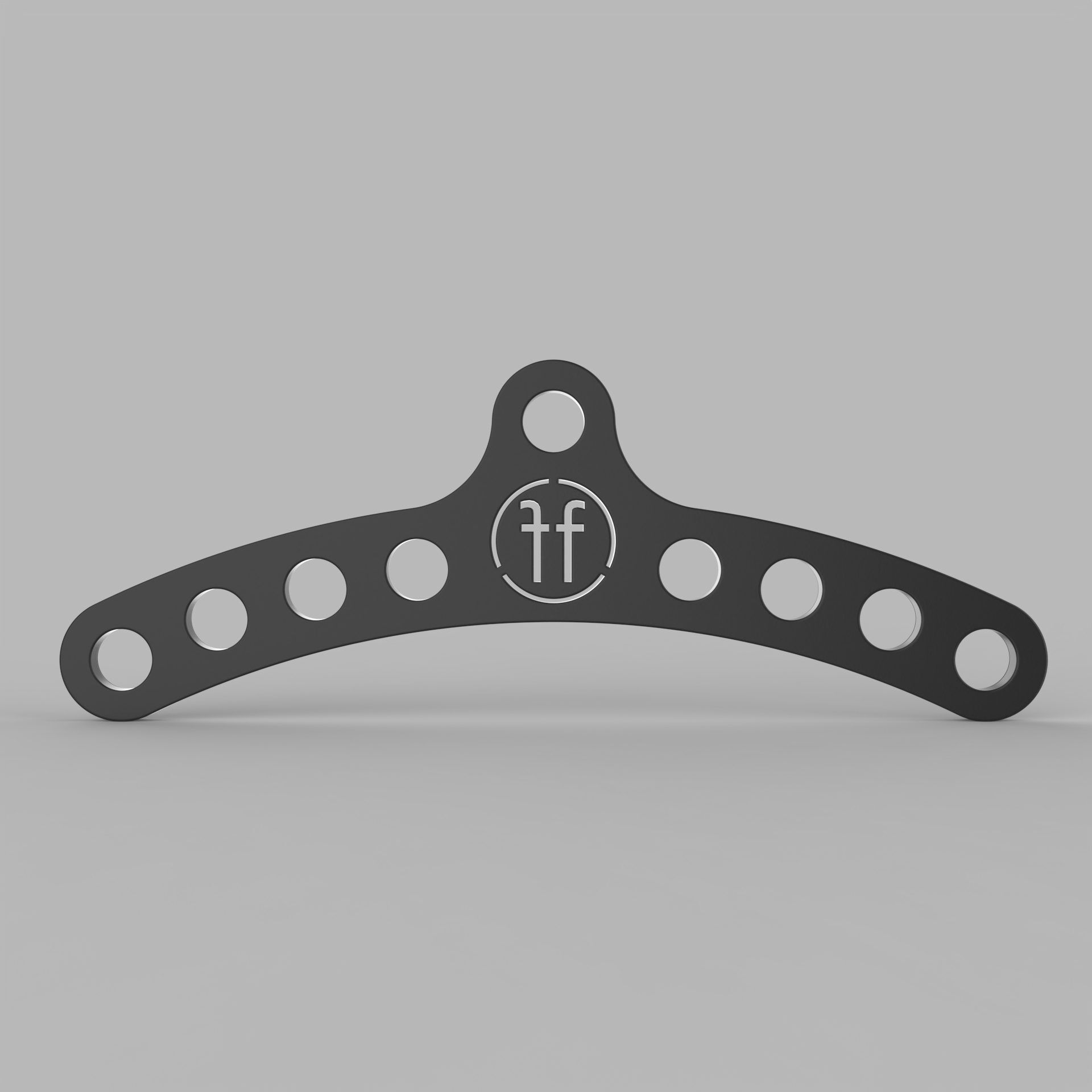 multibar black multi grip bar with the FF logo and 4 holes each side for adjusting grip