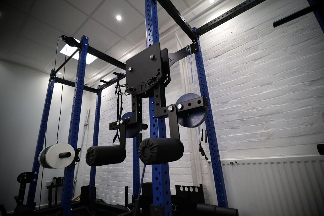 lateral raise. lateral raise attachment on a rack