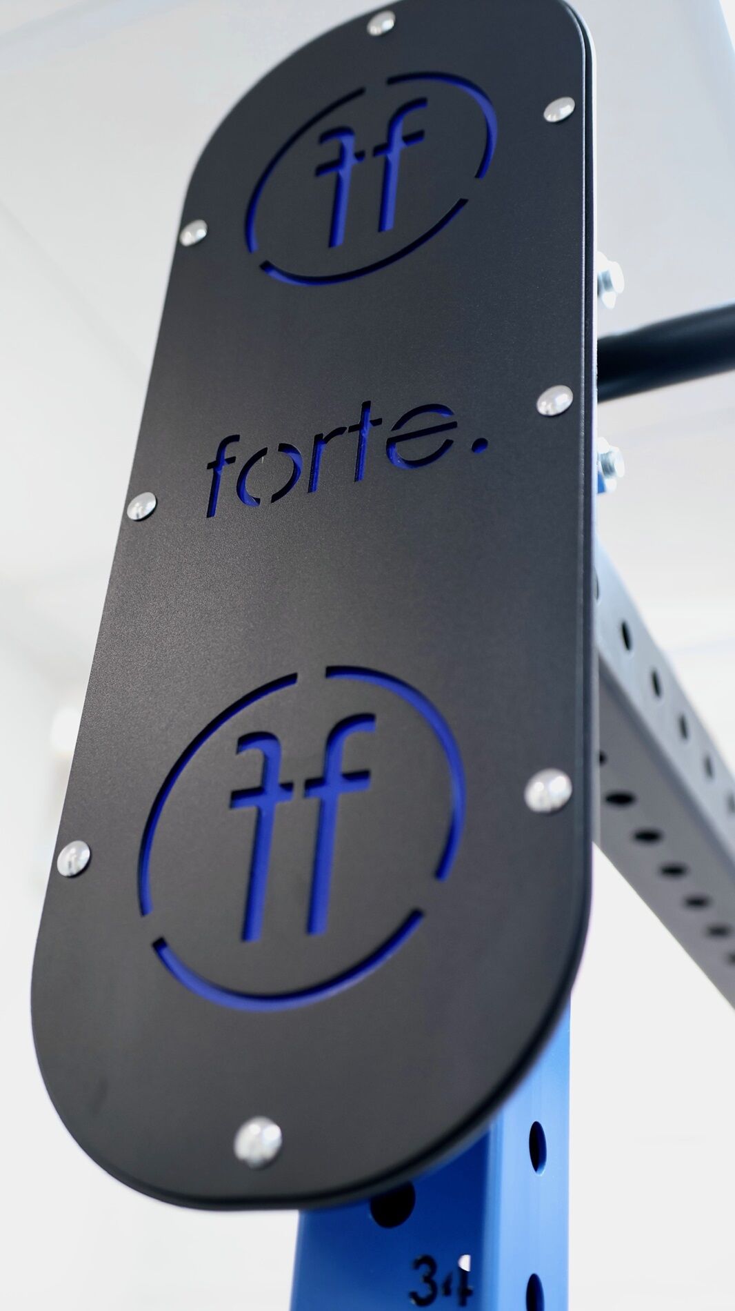 wall ball target double wall ball target in blue mounted on a rack