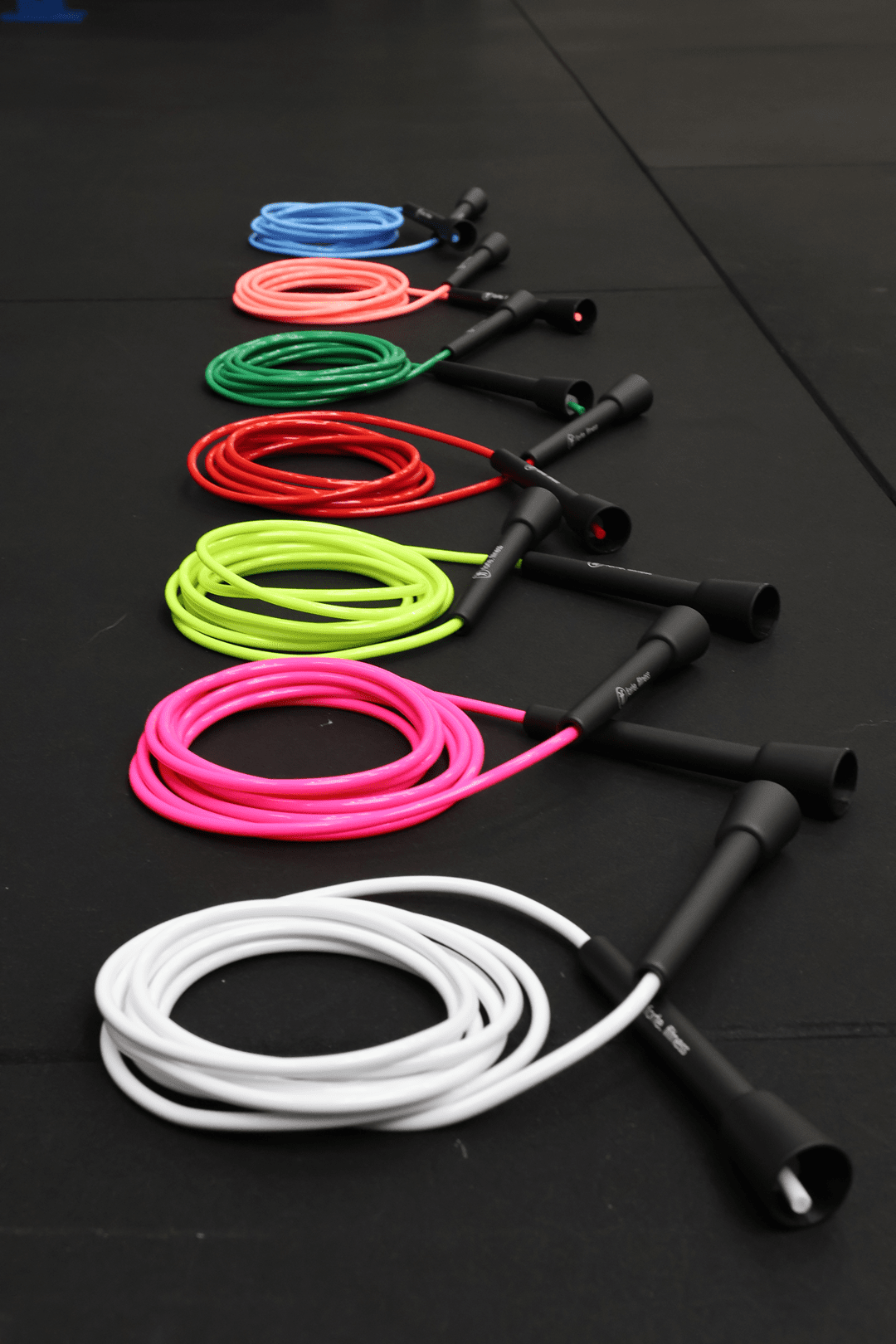 skipping ropes skipping rope in white, pink, yellow, red, dark green, rose and light blue