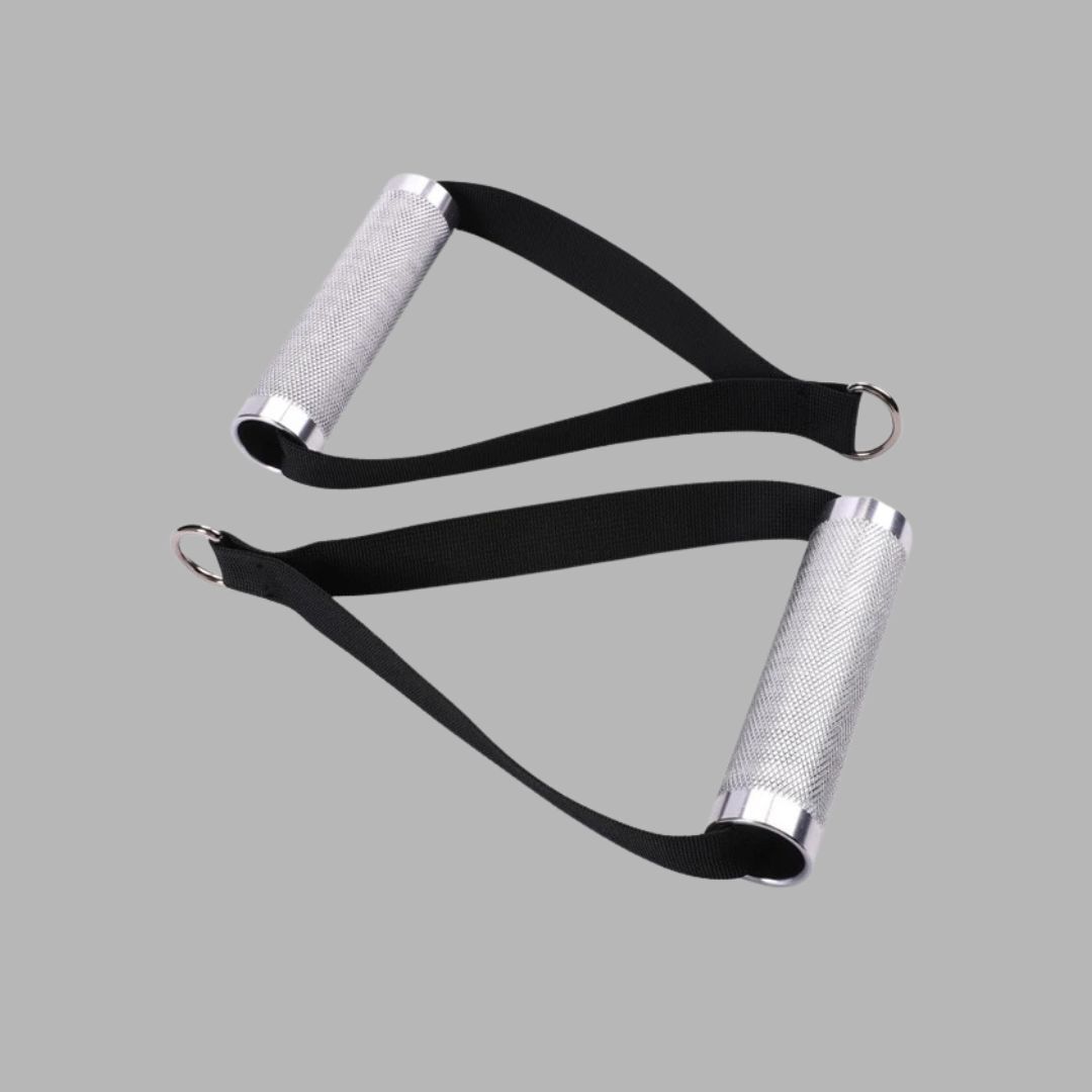 stirrup knurled handles close up of a stirrup knurled handle