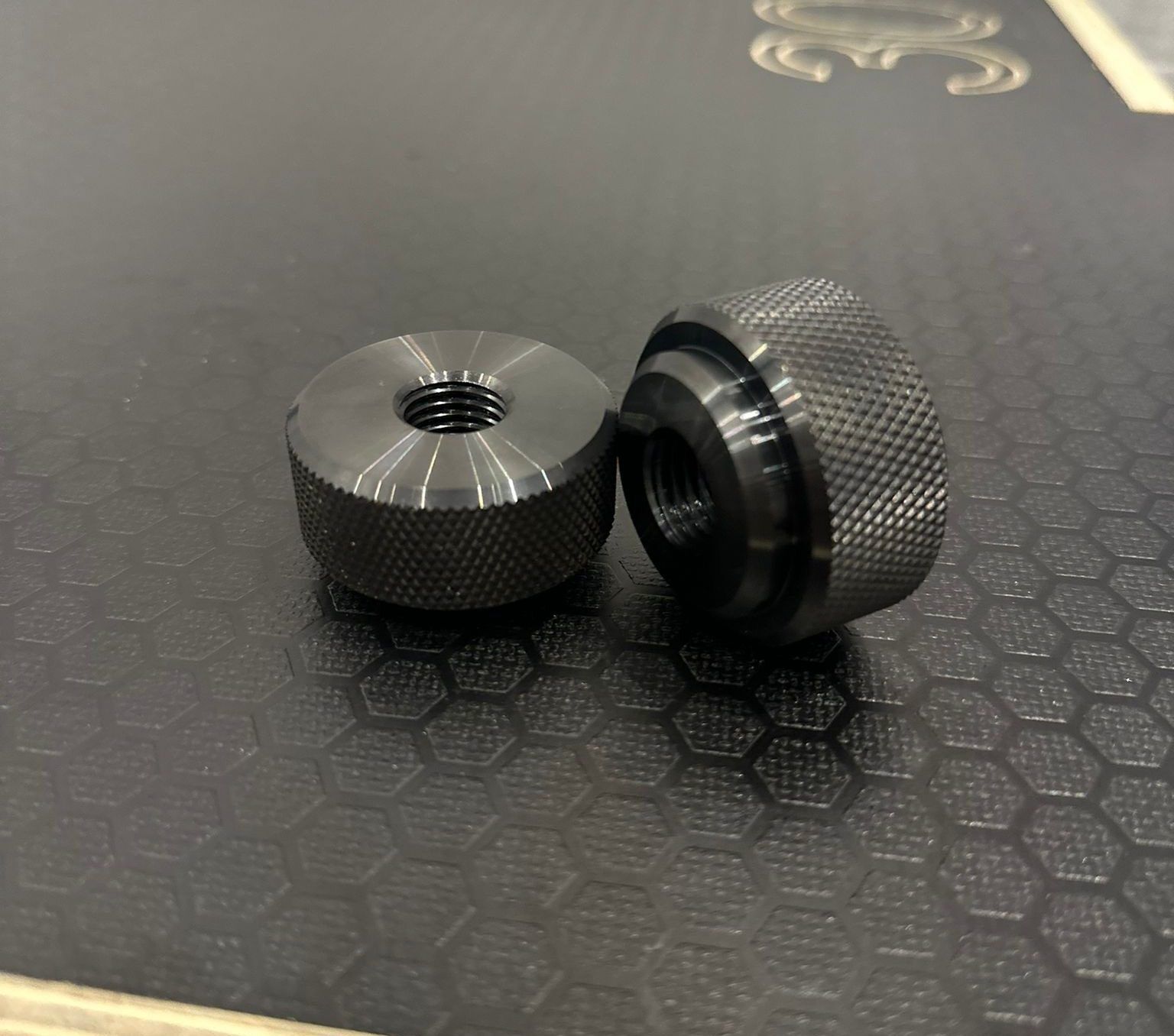knurled nuts black steel quick release knurled knobs