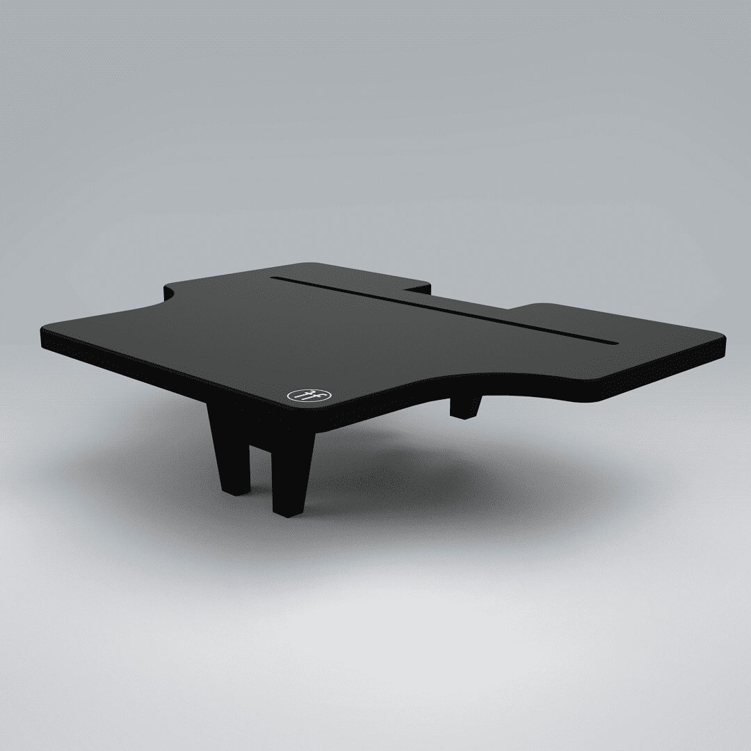 Bikeerg table top A Forte Fitness table top in black. The logo is placed on the bottom right corner of the product in white.