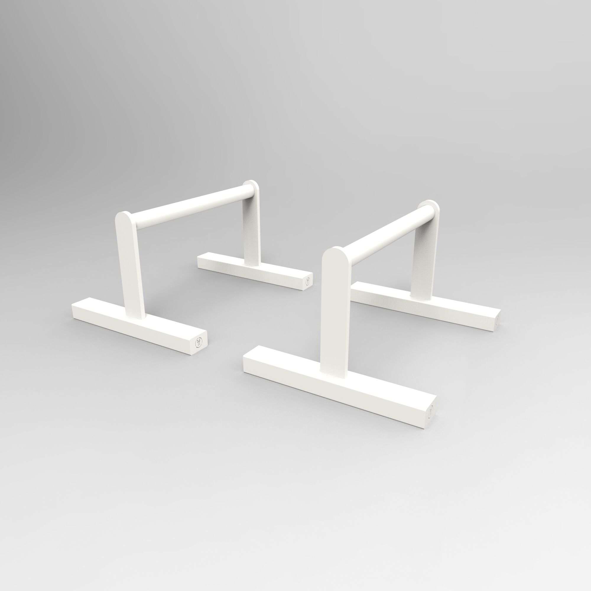 high parallettes high parallettes white