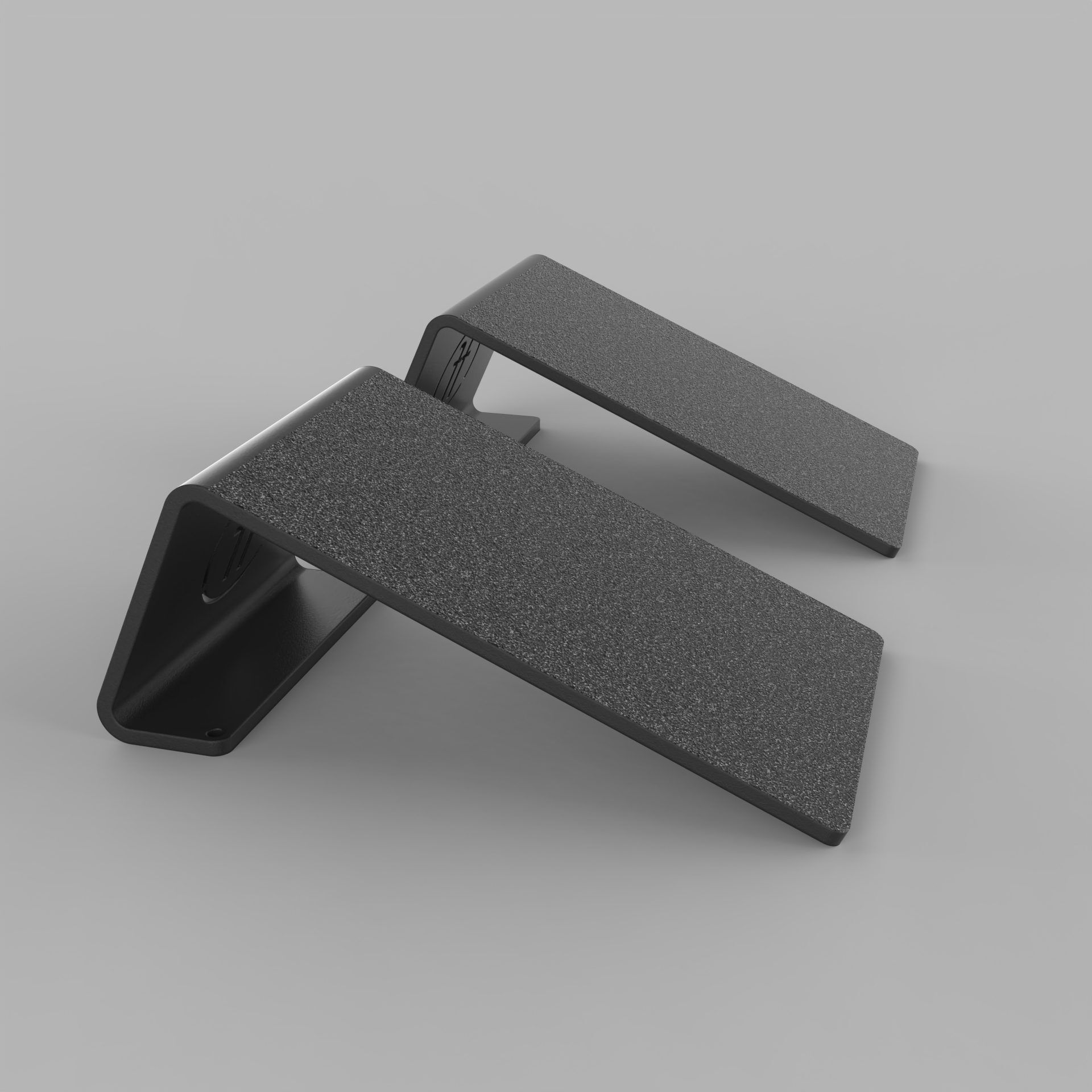 slant blocks photo of black Forte Fitness slant blocks wedges