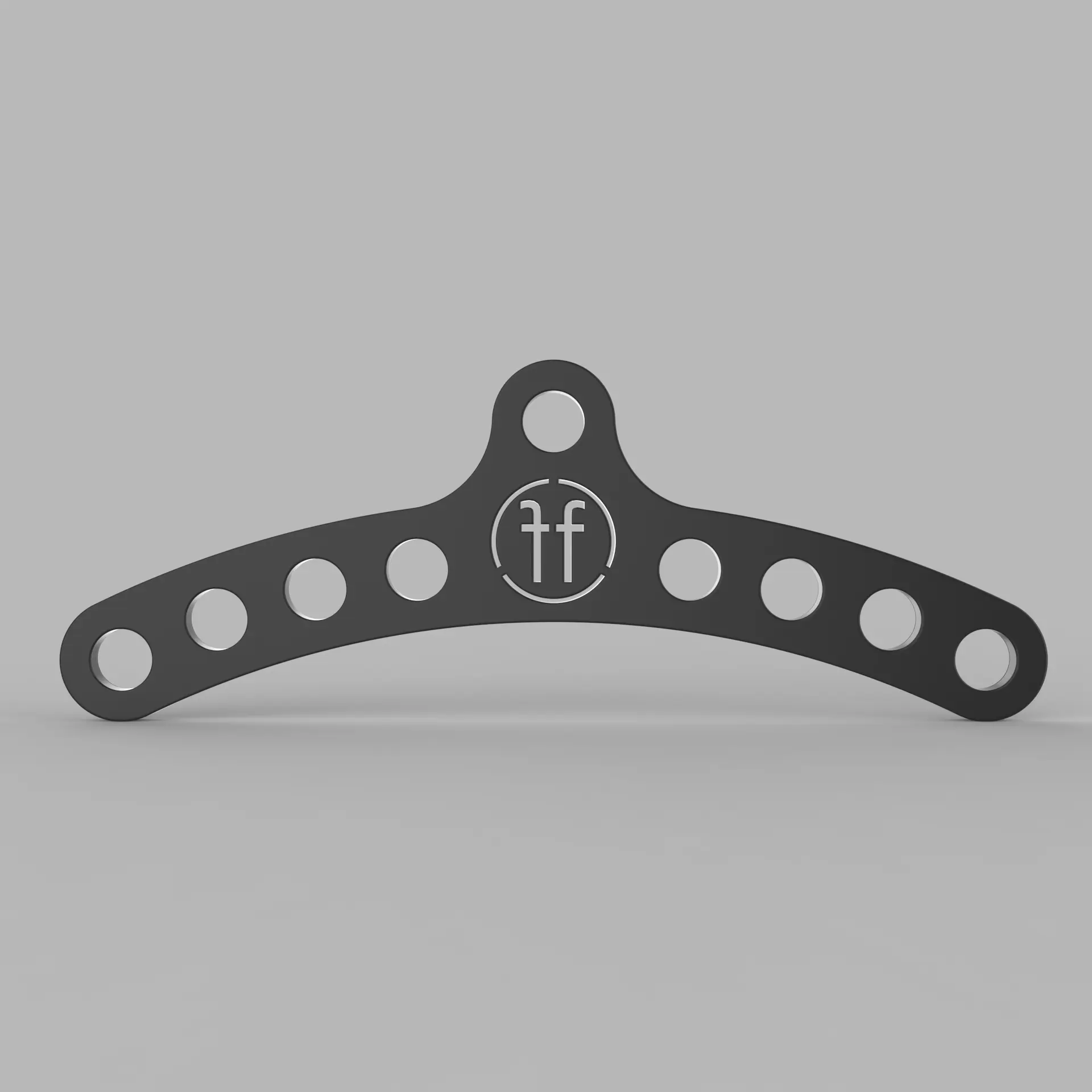 multibar black multi grip bar with the FF logo and 4 holes each side for adjusting grip