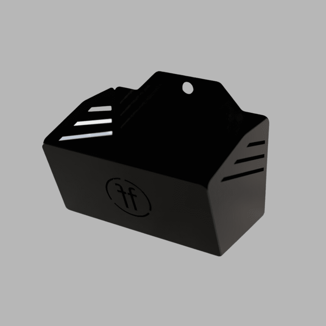 basket rack mountable metal chalk basket